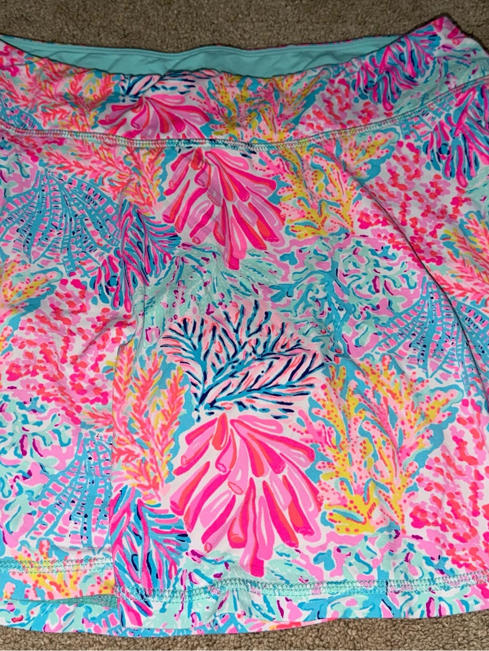 Lilly Pulitzer Aila Luxletic Skort UPF 50+ Multi Splashdance Medium - Picture 5 of 10